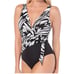 Magicsuit Black and White Sketchy Kaia Wire Free One Piece Swimsuit Size: 14