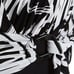 Magicsuit Black and White Sketchy Kaia Wire Free One Piece Swimsuit Size: 14