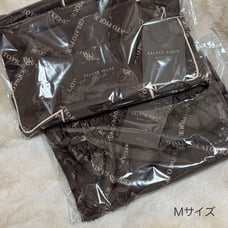 Gelato Pique LOGO Print Satin Shirt/Pants Set, Size M