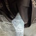 Gelato Pique LOGO Print Satin Shirt/Pants Set, Size M