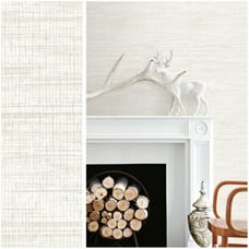 Wallpaper Thoreau Solitude White Distressed Texture
