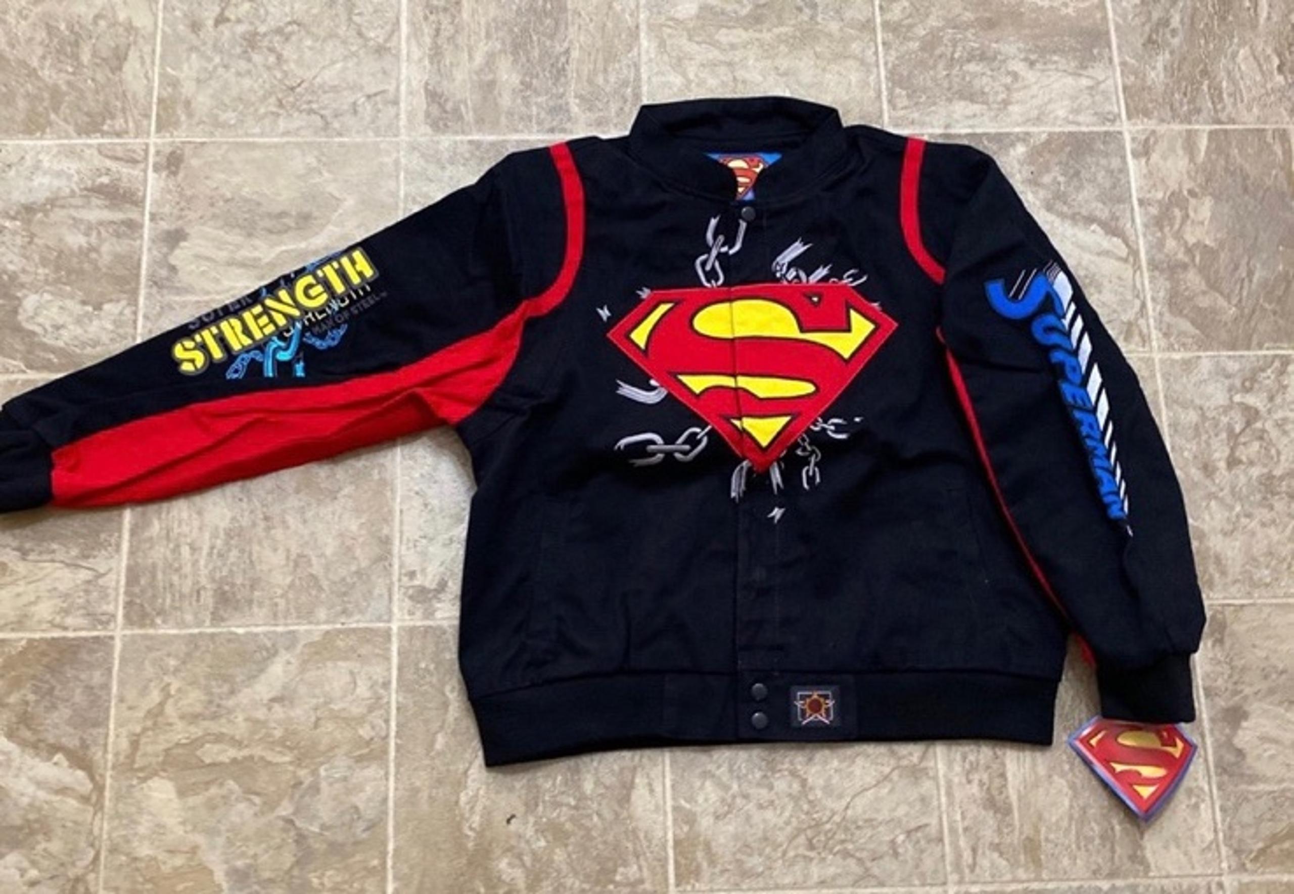 Vintage Superman Jacket JH Designs W/Tag!! XL HTF