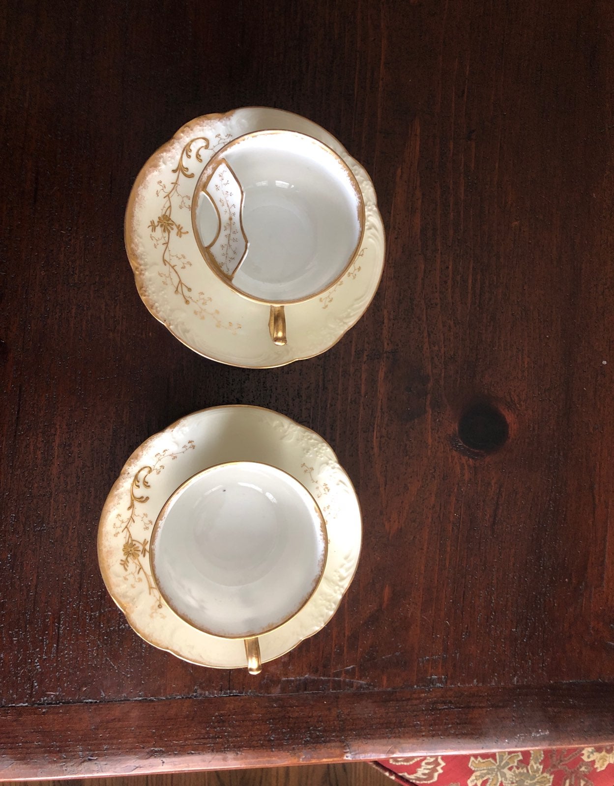 Limoges Mustache Teacup set
