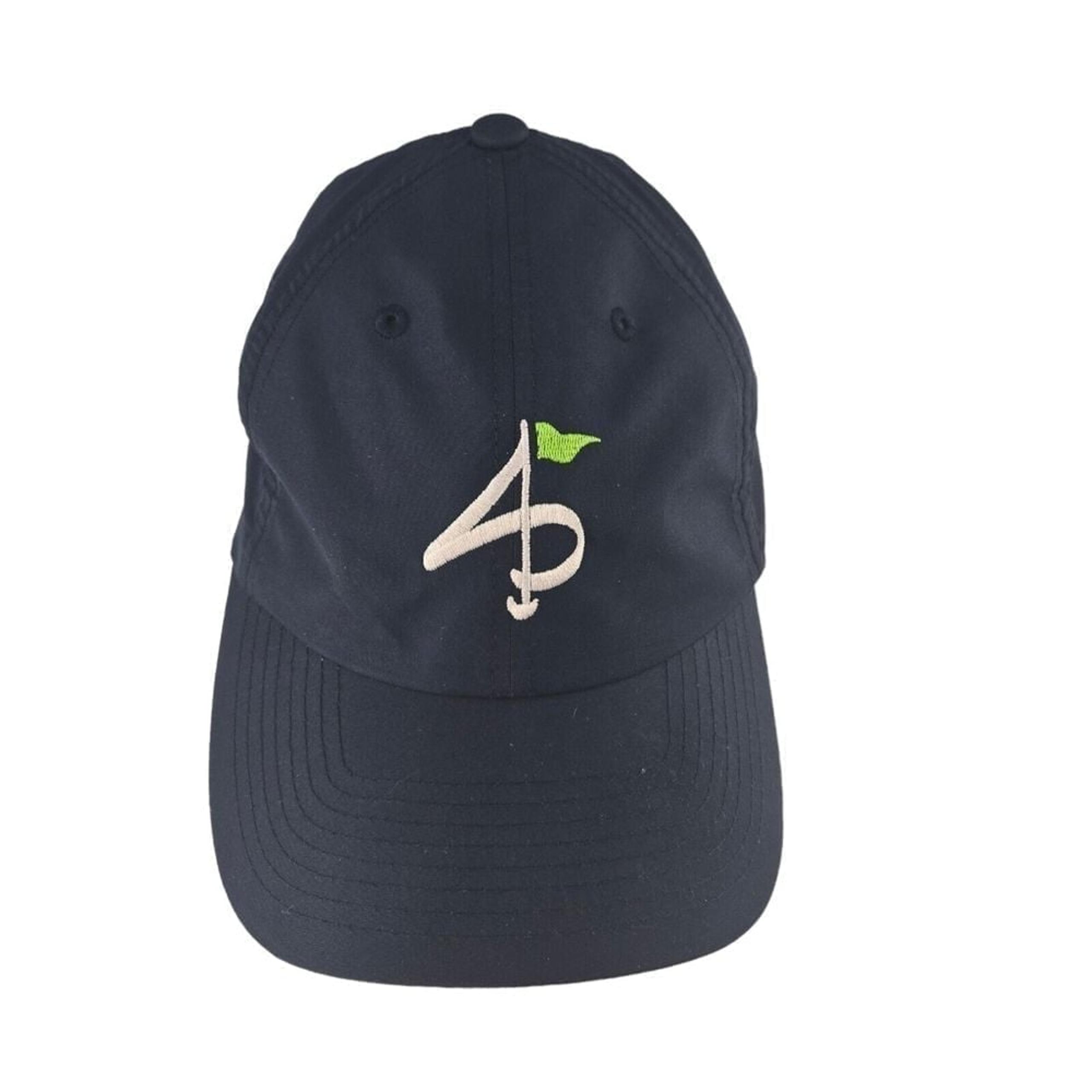 Level Wear Course Embroidery Dark Blue Hook & Loop Adjustable Baseball Cap