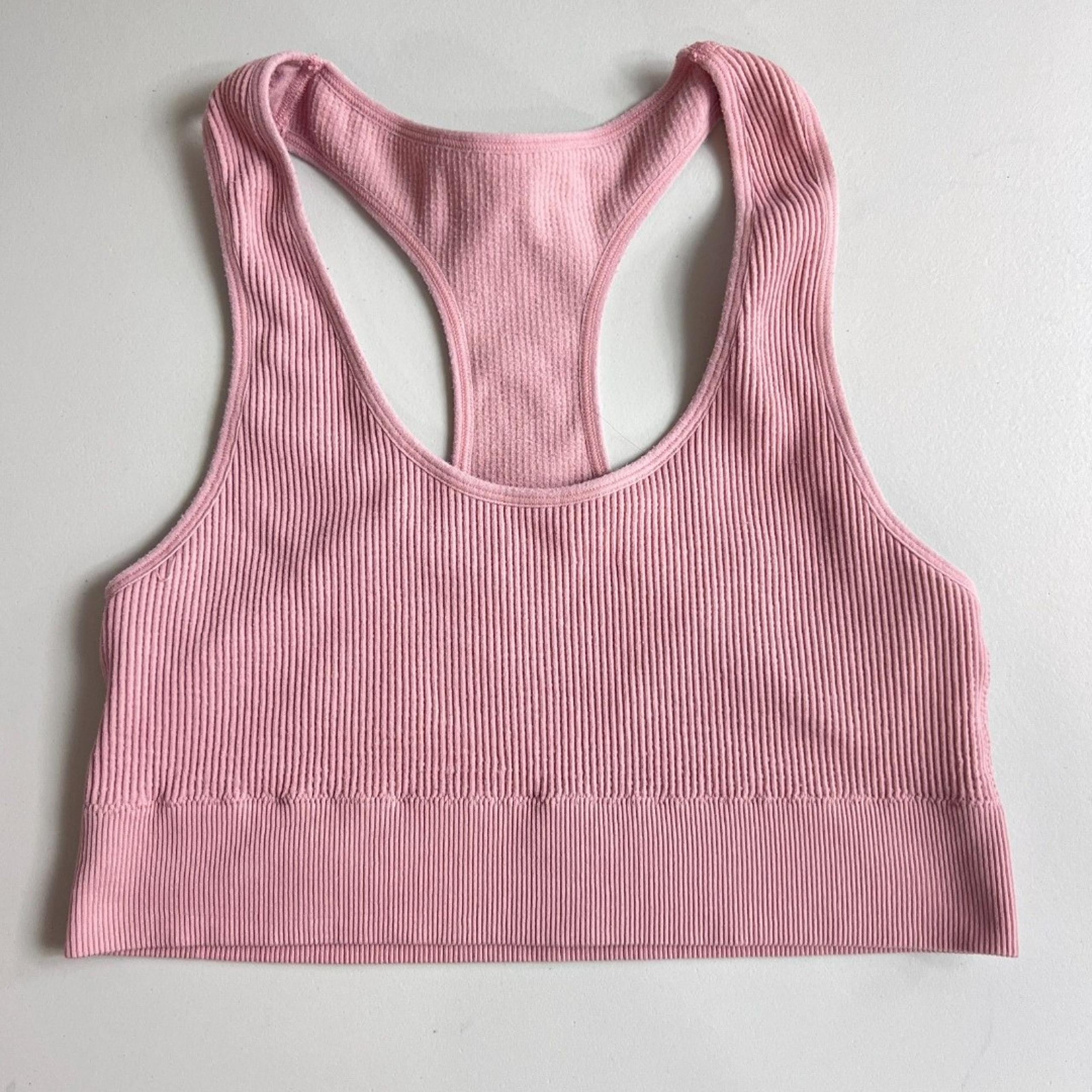 Honeydew Intimates Women's Bralette Pink Ribbed Soft Size L
