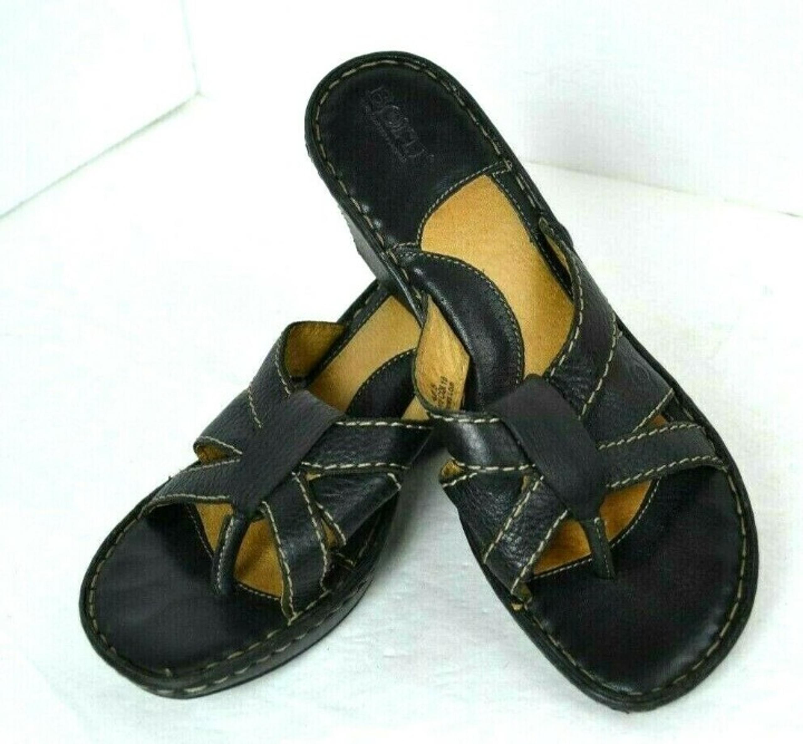BORN BLACK LEATHER SHOES SIZE 9 /40