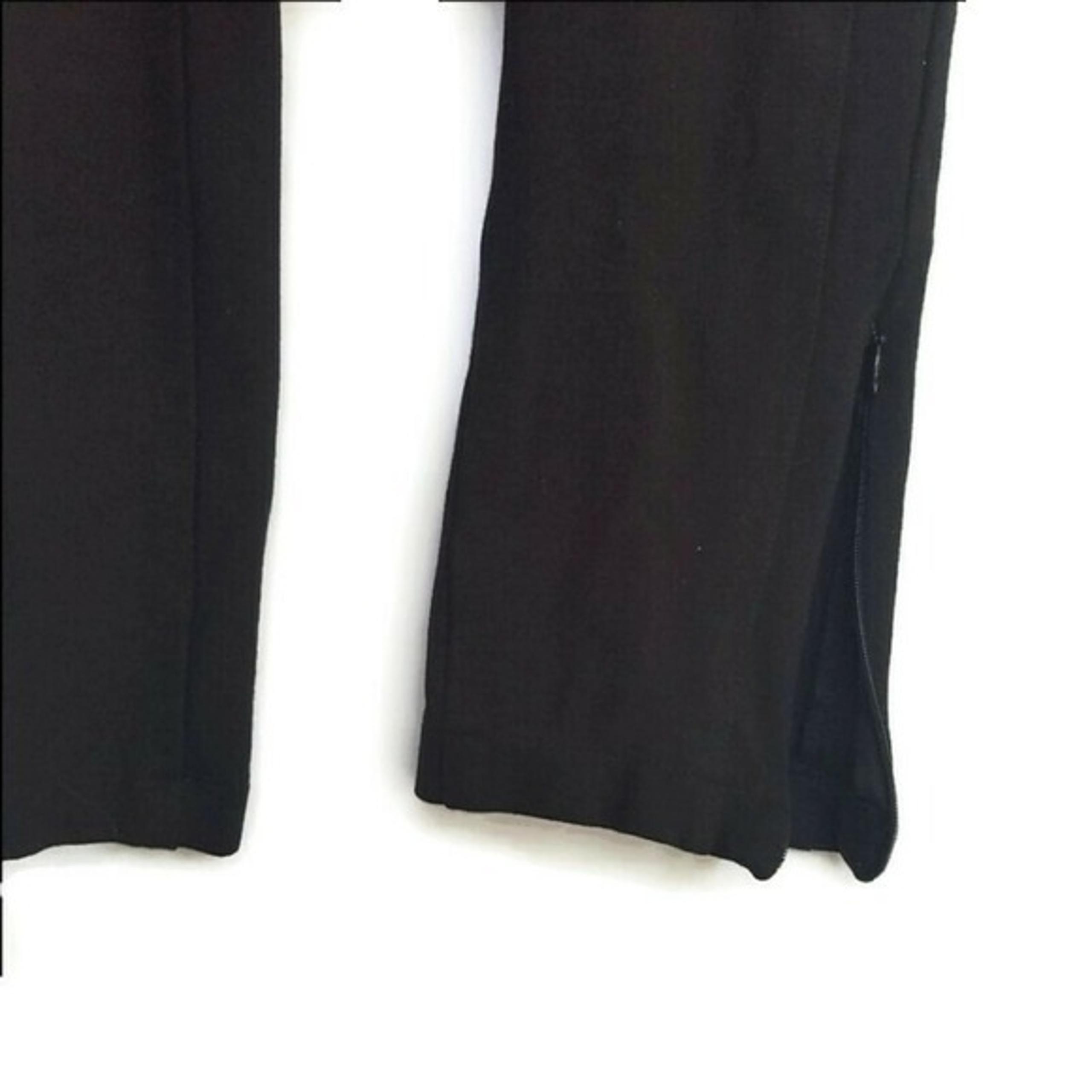 Zipper Split Hem Pants Sz 10  Classic Black Trouser EUC!