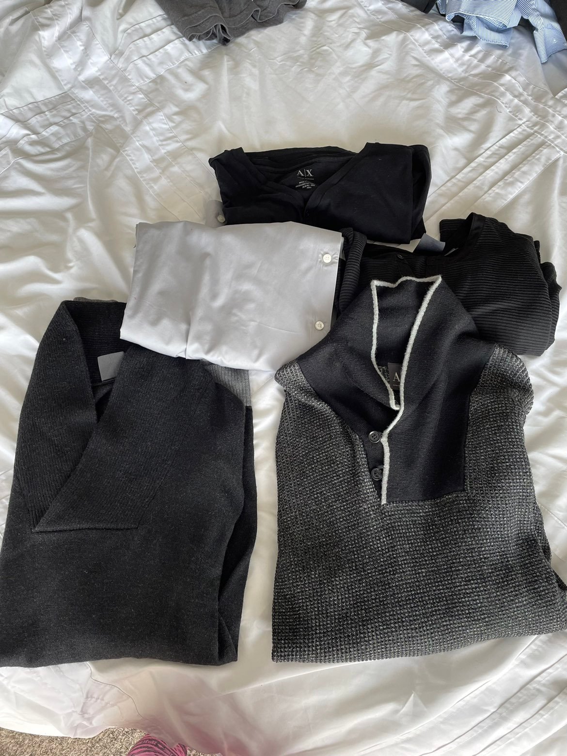 Lot of Armani Exchange mens tops