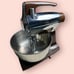 Vtg Sunbeam Mixmaster Brown Chrome 12 Speed, Bowls, Beaters WORKS NO CORD MCM