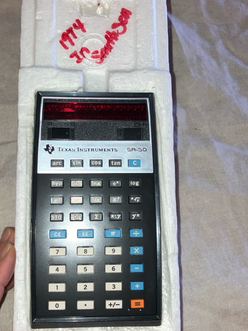 Calculator sr50 side rule