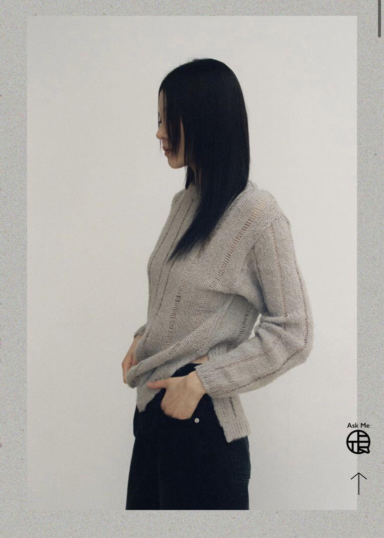 トップス OHOTORO / baby alpaca knit / light mint baby alpaca knit light mint OHOTORO - メルカリ