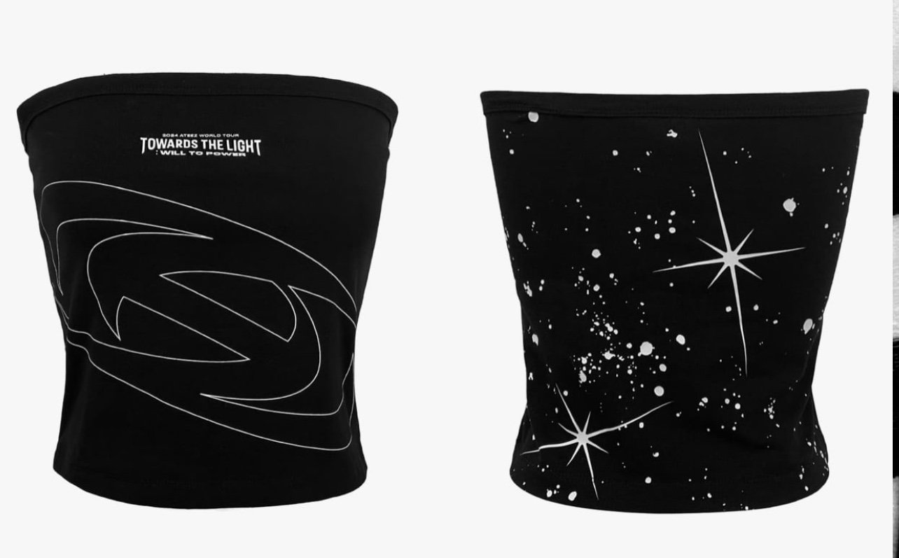 Ateez Towards the Light: Will to Power US Tour 2024 Tube top size XL