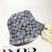 NWT COACH SIGNATURE CHAMBRAY BUCKET HAT CI497 M/L