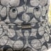 NWT COACH SIGNATURE CHAMBRAY BUCKET HAT CI497 M/L