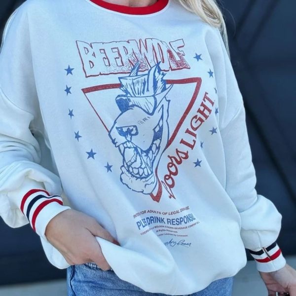 NEW! The Laundry Room Coors Light Beerwolf pullover