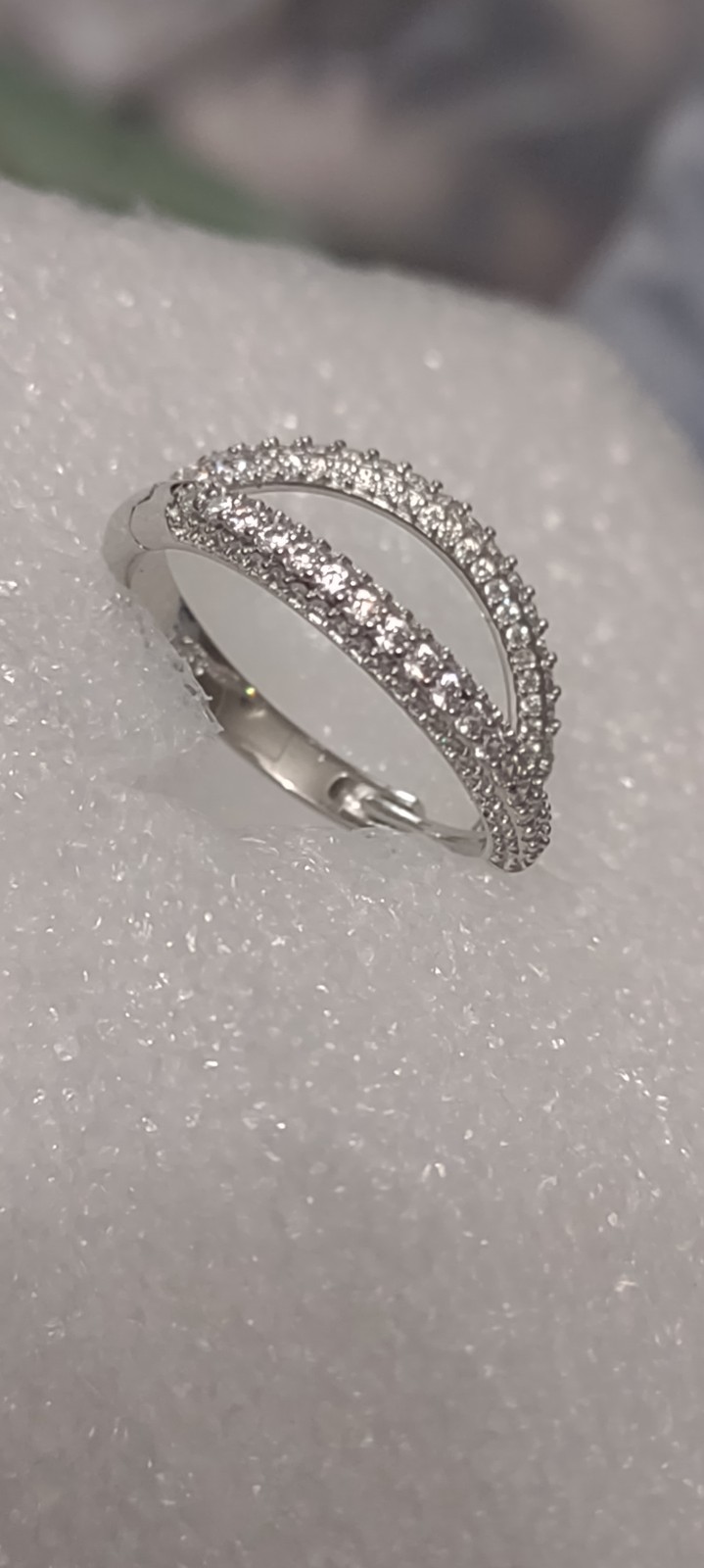New Silver 925 Sterling and labcultured diamond hoop earrings .