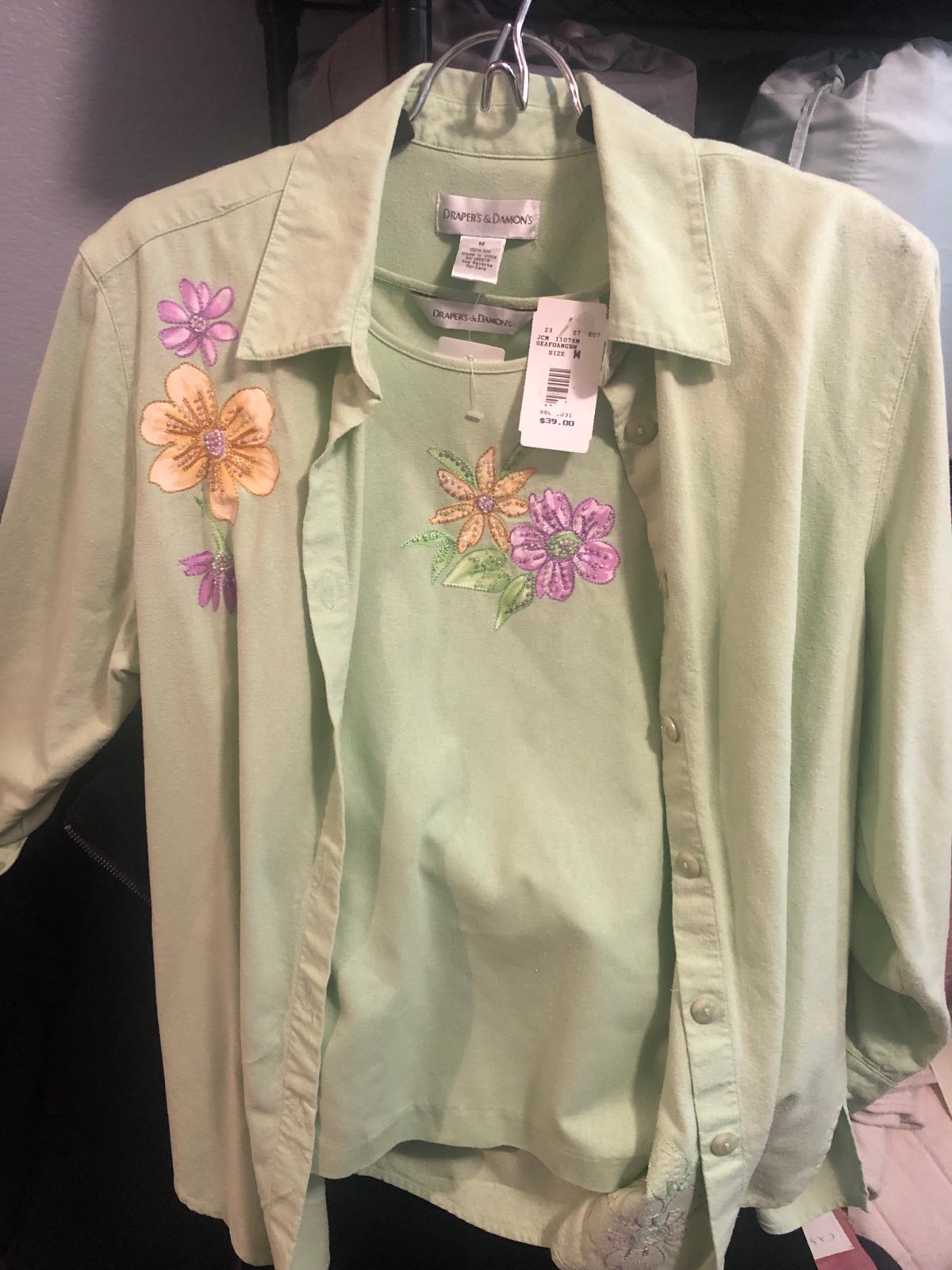 New Draper”a & Damon”s blouse set M