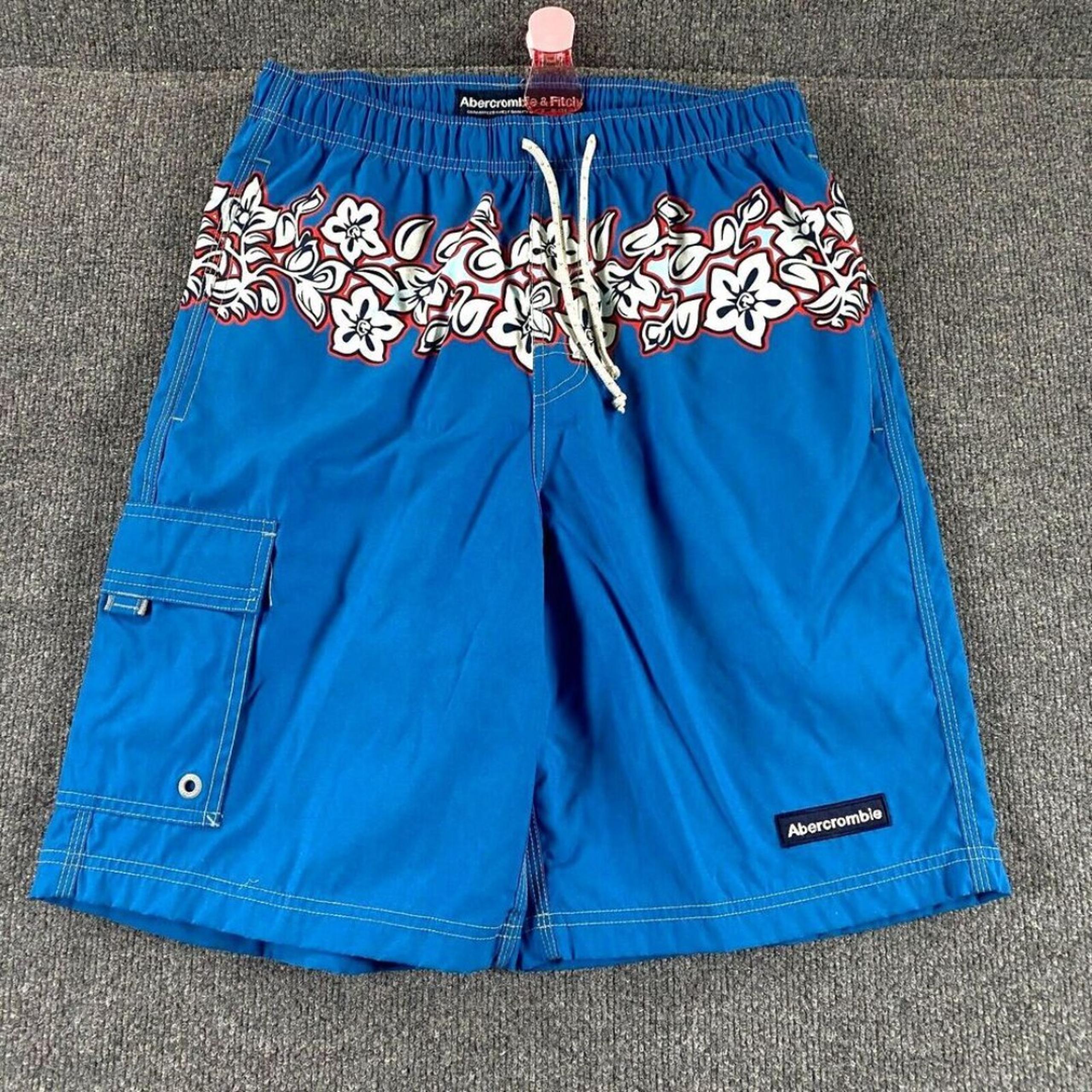 Vintage Abercrombie And Fitch Shorts Blue Size Mens Small S NWT
