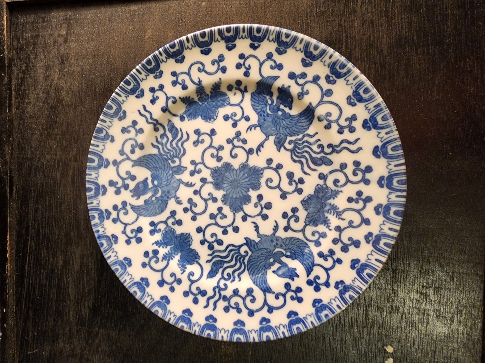 Vintage Morimura Phoenix Bird Plates (4)