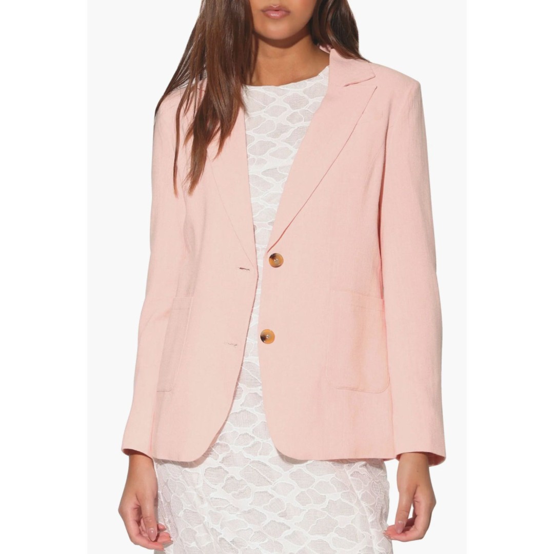 Nordstrom Felix Blazer Jacket Grapefruit Pink Size Medium NWOT