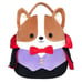 RARE Squishmallows Reginald the Vampire Corgi Treat Pail for Halloween