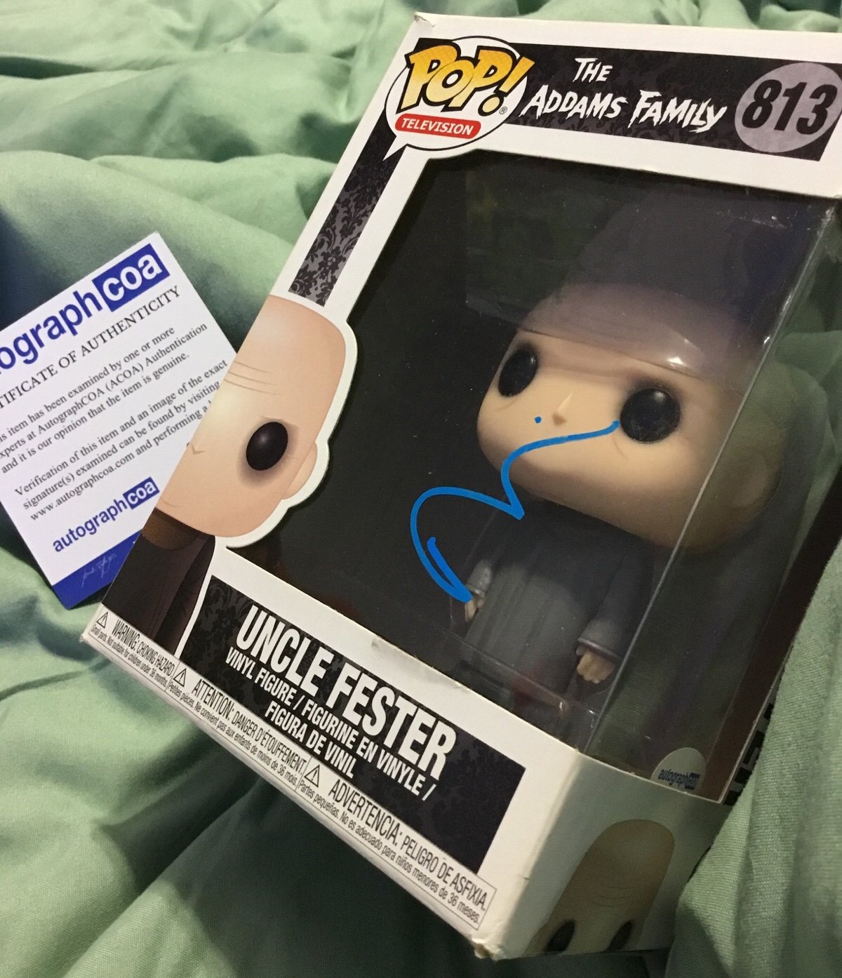 Fred Armisen Signed The Addams Family #813 Uncle Fester Funko Pop! ACOA