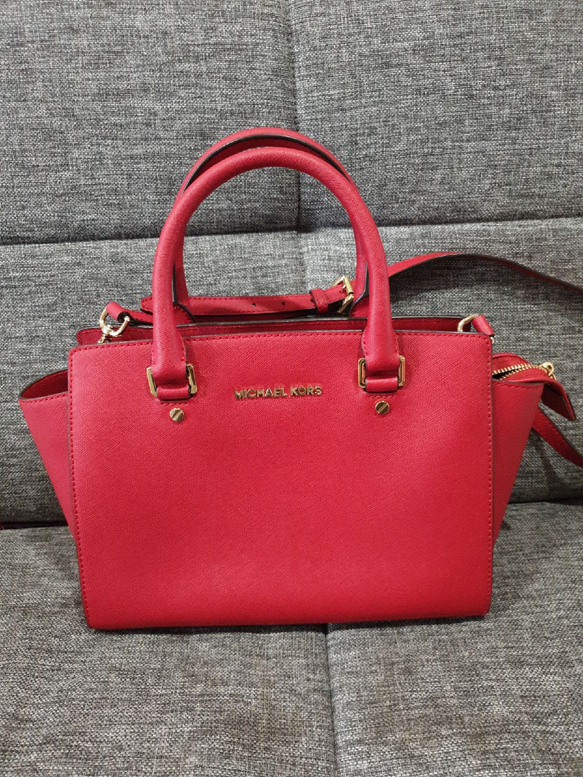 Michael kor Selma Satchel Saffino Leathe