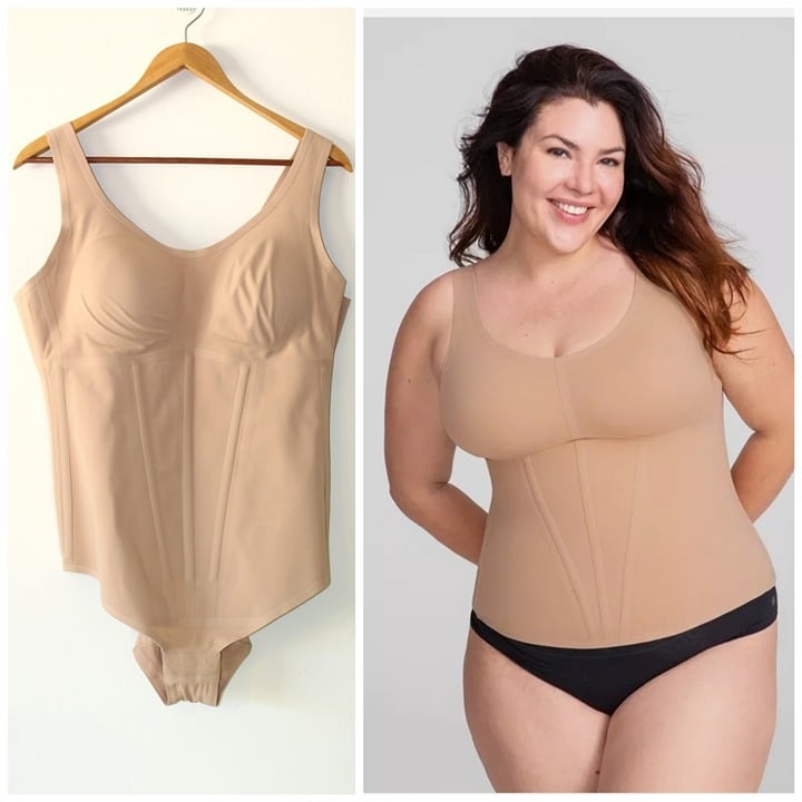 Honeylove Boldness Tank Sand color Size 1X body shaper body sculpting
