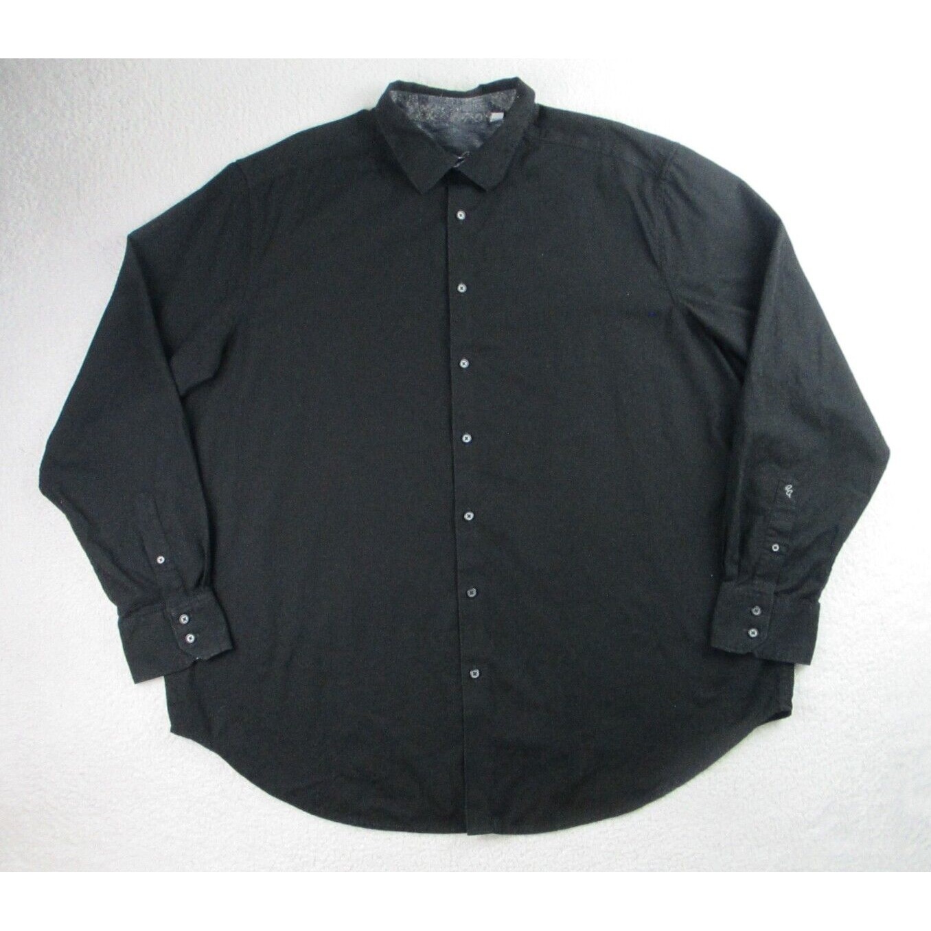 Robert Graham Dress Shirt Mens 2XLT Black Long Sleeve Button Up Paisley Casual