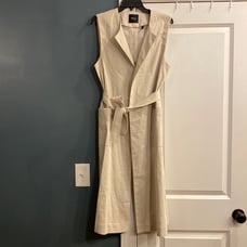 Theory Jiliya Linen Trench Vest