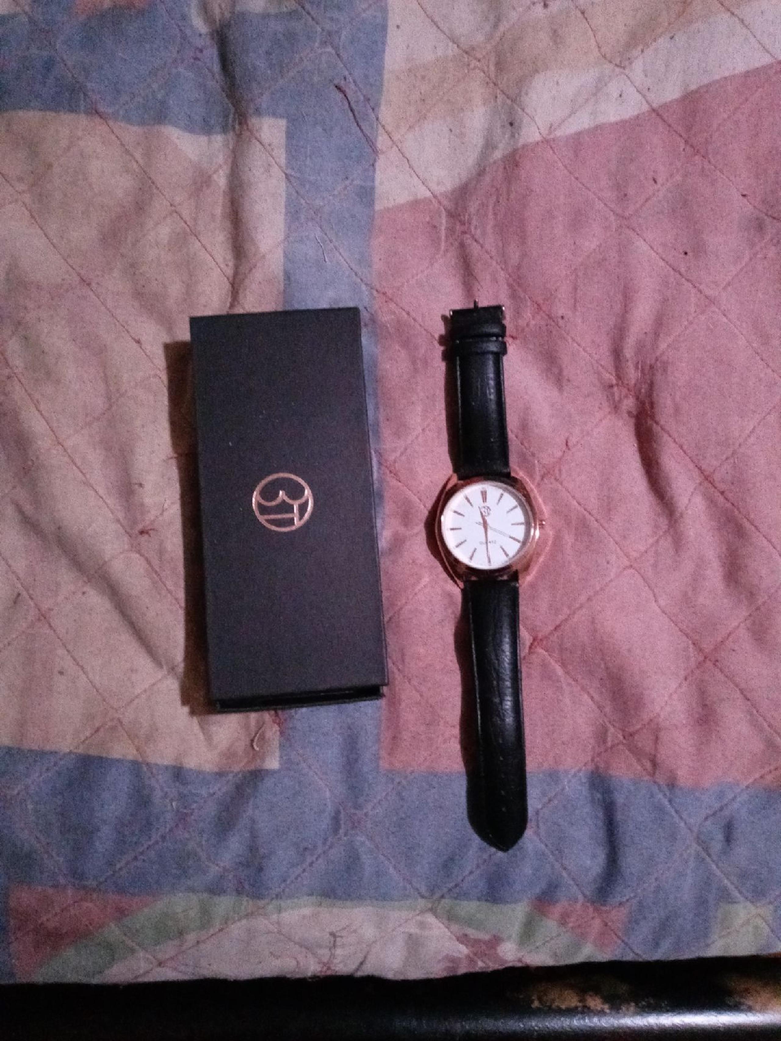 Mens Rose Gold Quartz Watch
