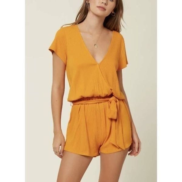 O'Neill Women's Robyn Romper in Orange Sz S