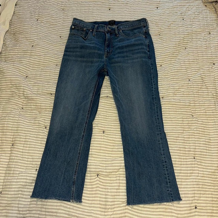 J.Crew High-Rise Crop Flare Jeans