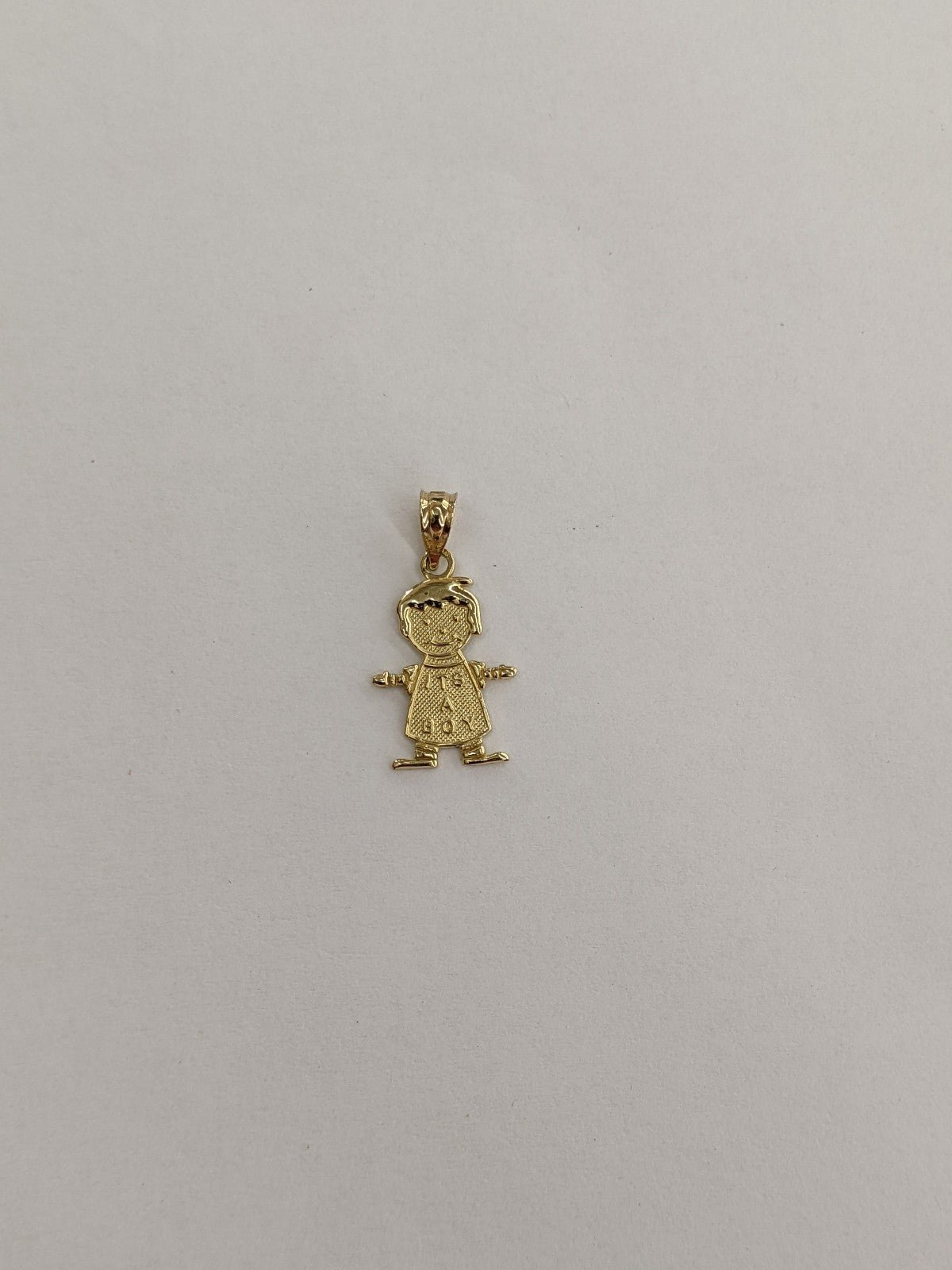 14kt real gold boy pendant