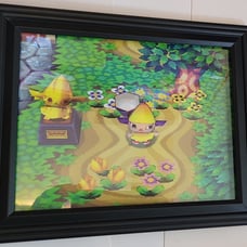 Animal Crossing Pin-up # 1 FRAMED Debt FREE!!! Nintendo GameCube 2001