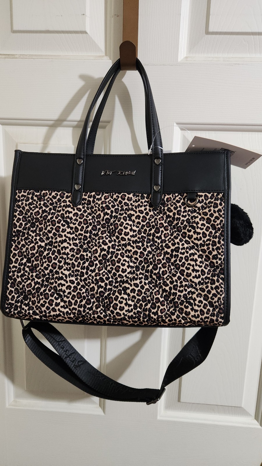 Betsey Johnson Xobeca Leopard Tote Crossbody NWT