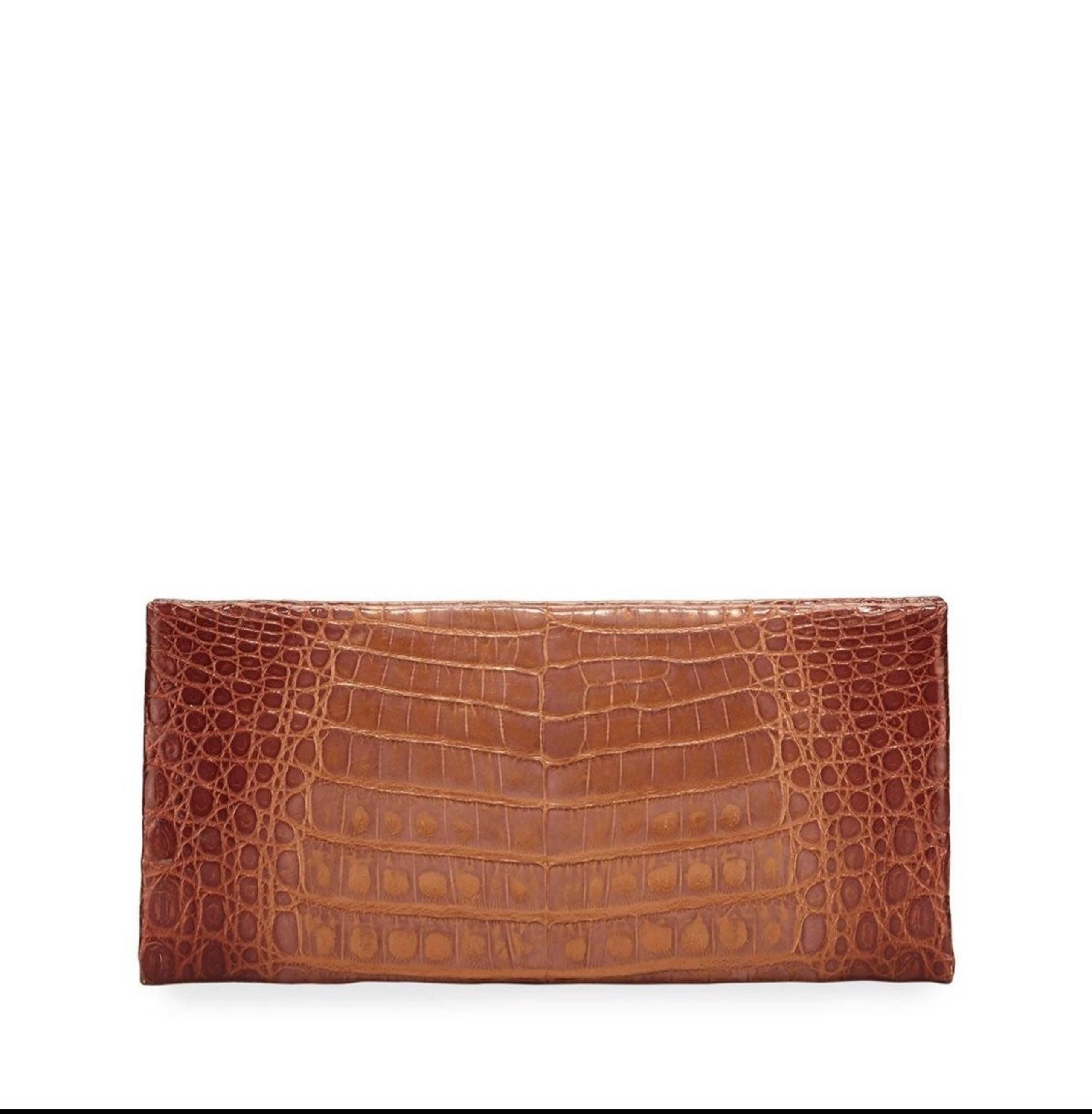 NWT Nancy Gonzalez Sabre Clutch Bag Croc