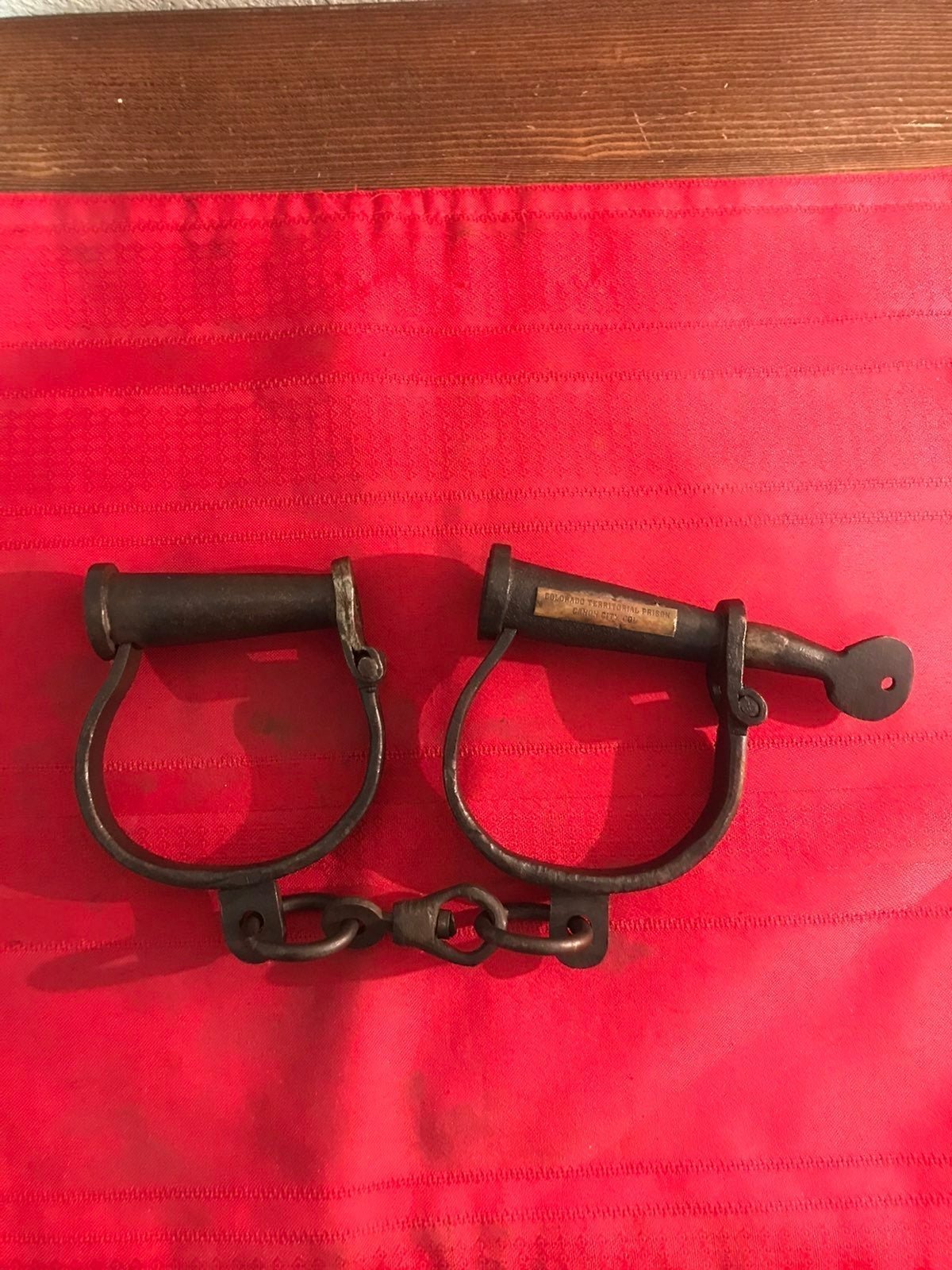 1920's Colorado Territorial Prison Handcuffs (WW2)