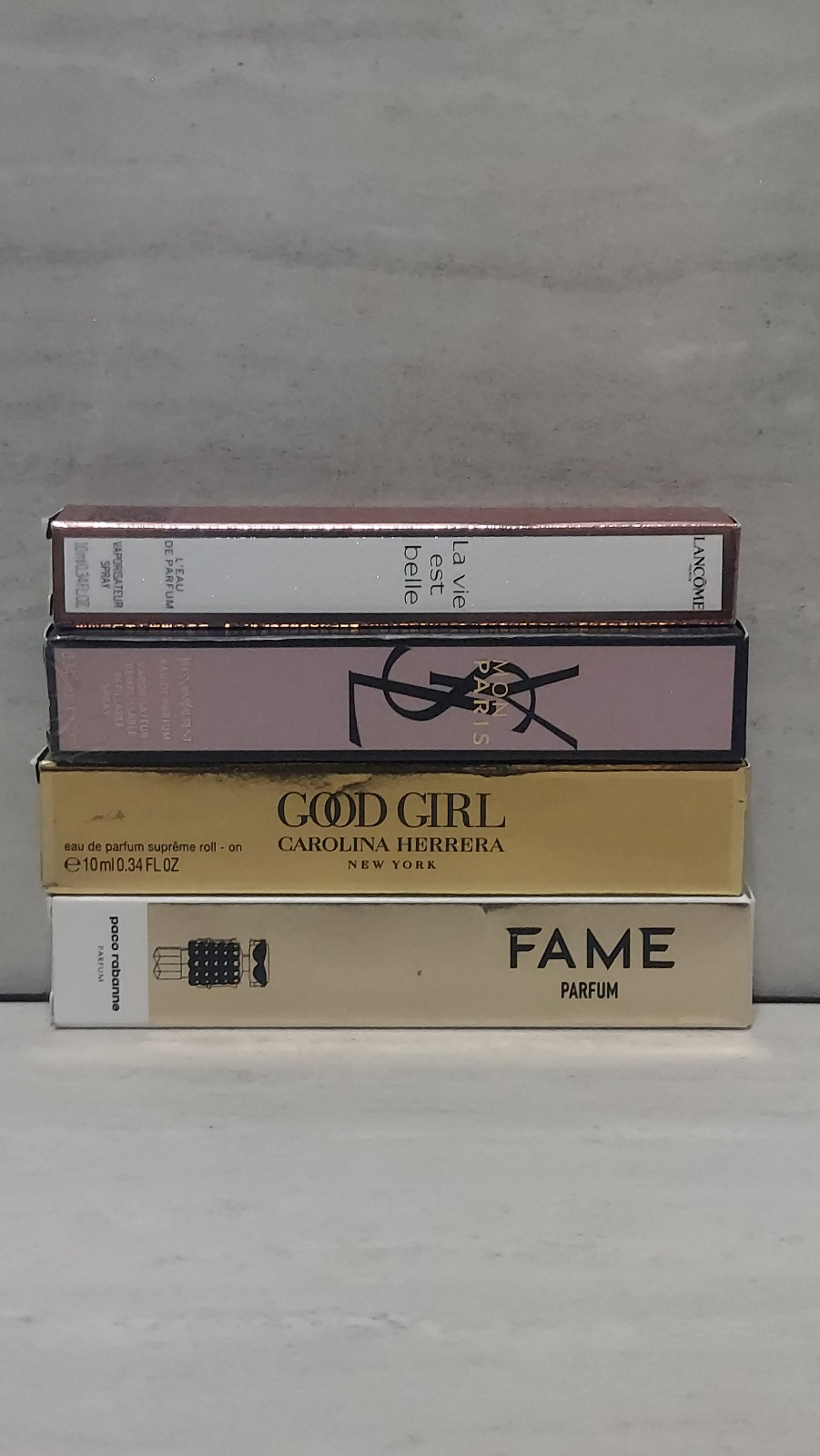 Designer Travel Spray Bundle Carolina Herrera YSL Lancome Perfume Cologne