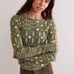 Free People Pretty Little Thermal top Pine combo green size x-small NWT NEW