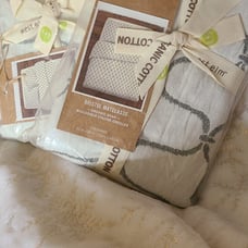 West Elm luxury 2 BRISTOL MATELASSE PILLOW SHAMS std NEW! gray/neutral