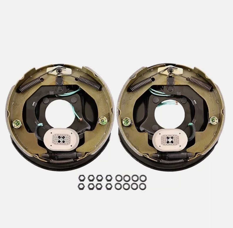 One Pair Electric Trailer Brake 10 x 2-1/4 assembly for 3,500 lbs axle