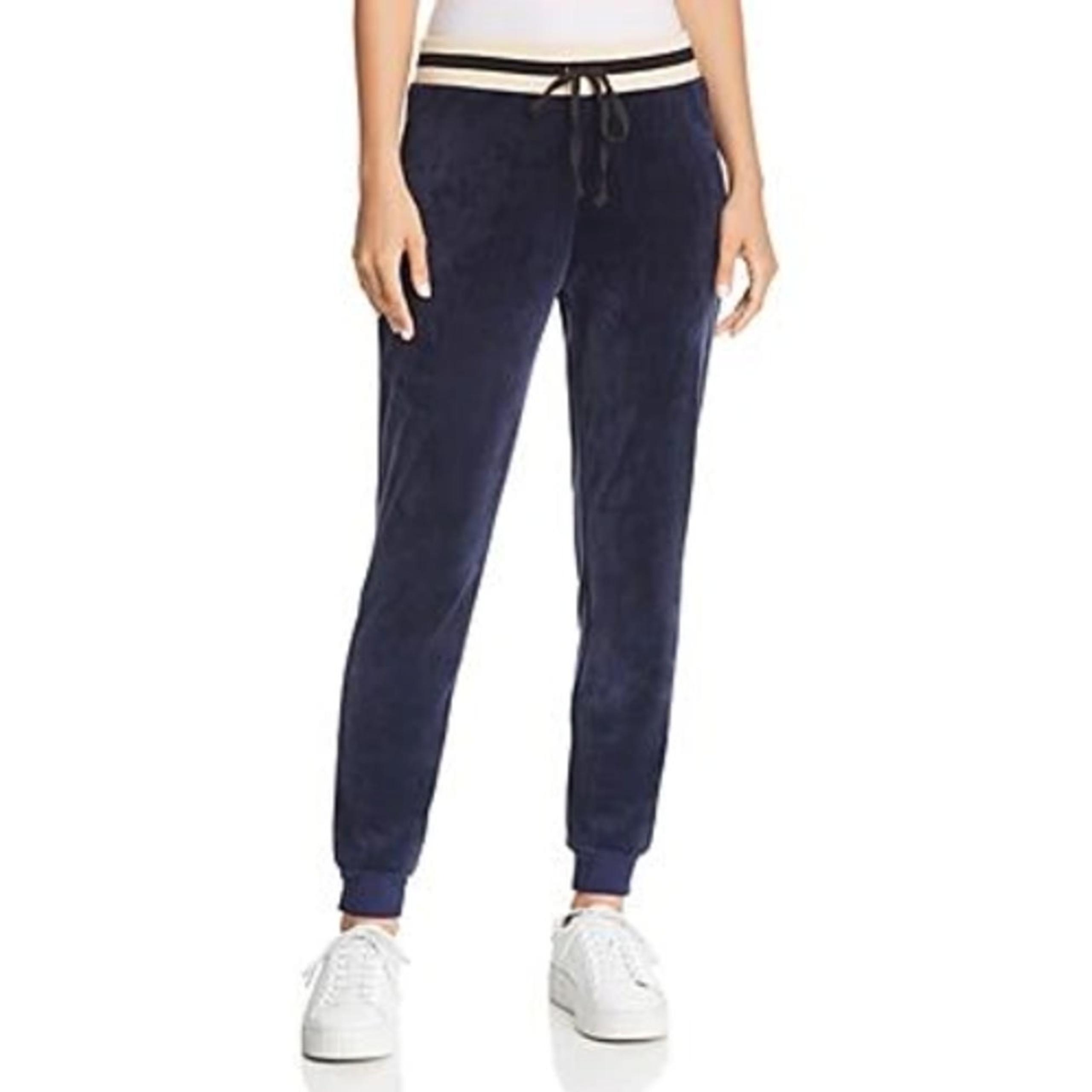 Juicy Couture Black Label Luxe Velour Sweatpants Joggers, Medium