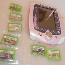 Leap Frog Leapfrog LeapPad2 Disney Princess Special System w/ 7 Games - GUC D-1