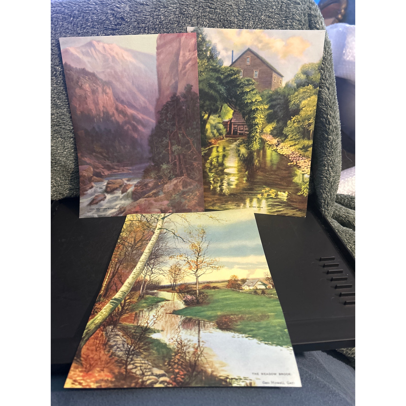 1930’s Lithographs Lot of 3 Scenic Prints Ready to Frame