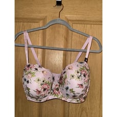 Victoria Secret NEW 36 DDD Lined Demi Pink Floral Lace Dream Angels Underwire
