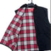Marlboro Country Store Reversible Vest Sz XL Mens Black & Red Plaid Great Cond