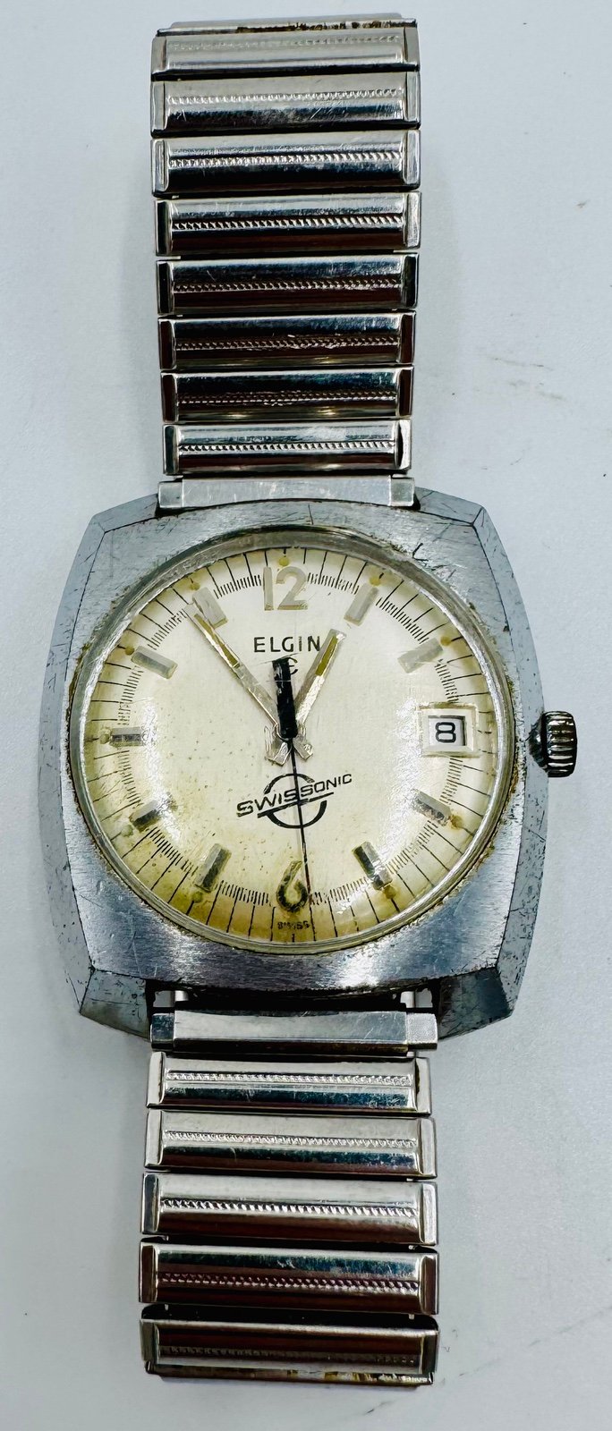 Elgin Swissonic Watch with Speidel Band. USA