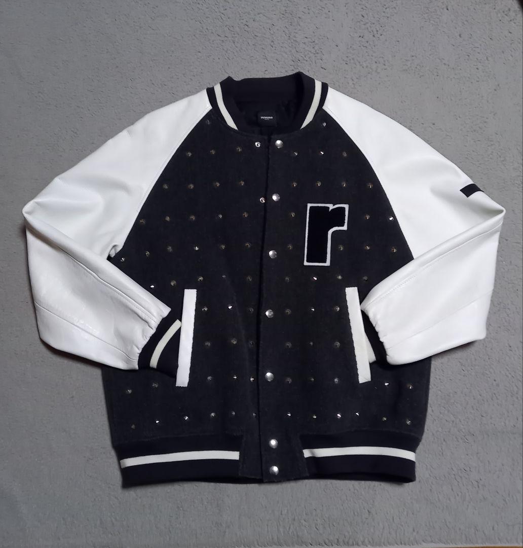 Renoma varsity-style jacket Black/White