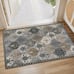New Moroccan Trellis Area Rug, 2x3 Entry Rug Non-Slip Washable Indoor Door Mat